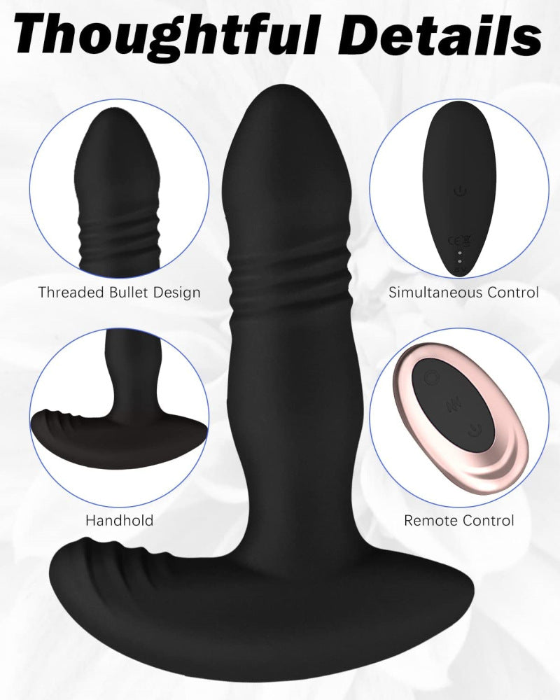Butt Plug Male And Female Masturbation Retractable Vibrator Fun