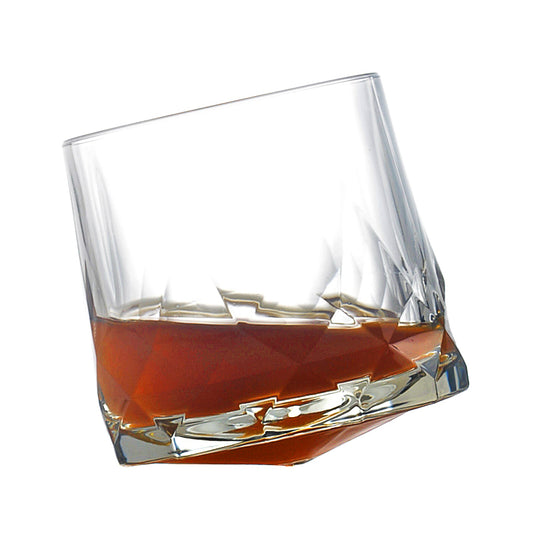 Creative tumbler glass whiskey glass