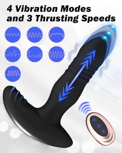 Butt Plug Male And Female Masturbation Retractable Vibrator Fun