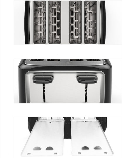 Four slot toaster