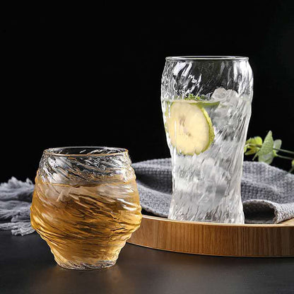 Hammered Glass Creative Whiskey Glass